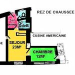 Appartement de 45 m² avec 2 chambre(s) en location à Moutier-Rozeille