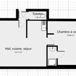 Appartement de 43 m² avec 2 chambre(s) en location à La Ménitré