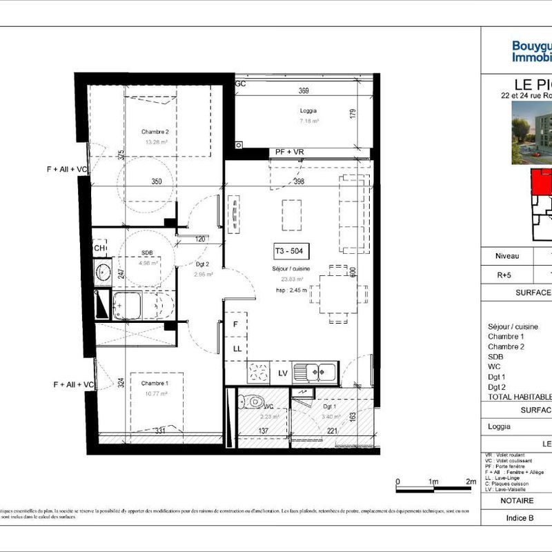 Location Appartement 3 Pièces 61 m² : T3 de 61 m² | GES01550030-456 - ADL immobilier Toulouse