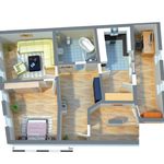 Ideale Wohnung mit Arbeitszimmer, EINBAUKÜCHE & PKW-Stellplatz zu vermieten!