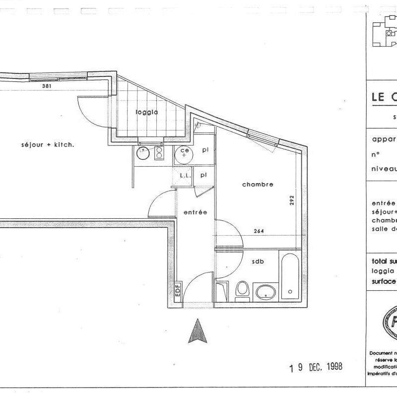 Appartement de  40 m² à Montpellier Lattes