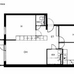 Vuokraa 3 makuuhuoneen asunto, 77 m² paikassa Kerava