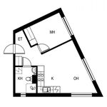 Vuokraa 1 makuuhuoneen asunto, 38 m² paikassa Vantaa