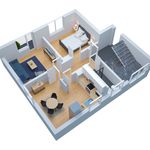 Miete 2 Schlafzimmer wohnung von 54 m² in Detmold