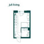 Vuokraa 1 makuuhuoneen asunto, 21 m² paikassa Turku