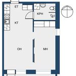Rent 2 bedroom apartment of 35 m² in Kangasala