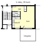 Rent 1 bedroom apartment of 35 m² in Trelleborg