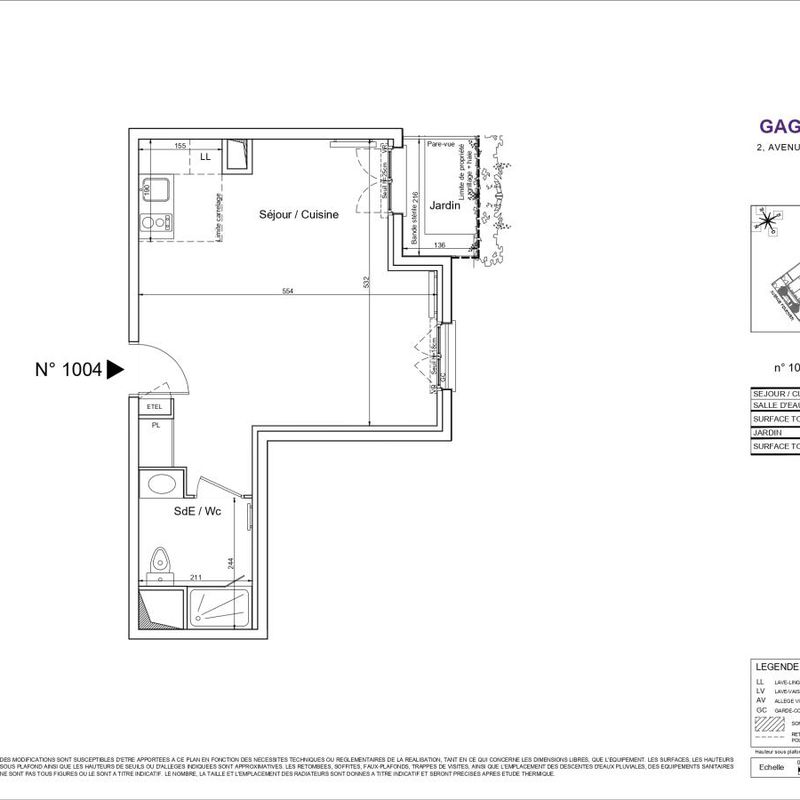 Location appartement  pièce GAGNY 34m² à 739.62€/mois - CDC Habitat