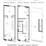 2 bedroom apartment of 1130 sq. ft in 4