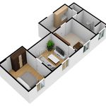 Pronajměte si 2 ložnic/e byt o rozloze 46 m² v Rakovník