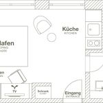 Miete 1 Schlafzimmer wohnung von 19 m² in Wolfsburg