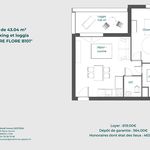 Appartement de 43 m² avec 2 chambre(s) en location à Bourgoin-Jallieu
