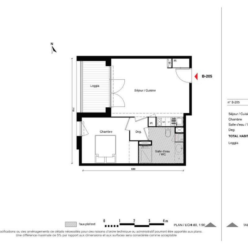 Appartement 2 pièces 41.11m² Biscarrosse