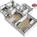 Pronajměte si 3 ložnic/e byt o rozloze 82 m² v Opava