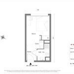 Rent 1 bedroom apartment of 19 m² in Auzeville-Tolosane