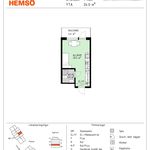 Rent 1 bedroom apartment of 24 m² in Västerås
