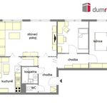Pronajměte si 3 ložnic/e byt o rozloze 68 m² v Mělník