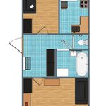 Rent 2 bedroom apartment of 43 m² in Łódź