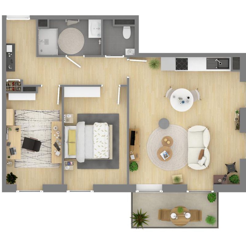 Location appartement  pièce WATTRELOS 63m² à 885.99€/mois - CDC Habitat