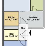 Miete 3 Schlafzimmer wohnung von 59 m² in Helbersdorf