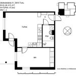 Rent 1 bedroom apartment of 47 m² in Turku