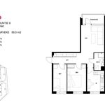 Rent 3 bedroom apartment of 56 m² in Helsinki