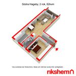 Rent 2 bedroom apartment of 62 m² in Hageby