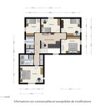 Appartement de 144 m² avec 5 chambre(s) en location à Perwez