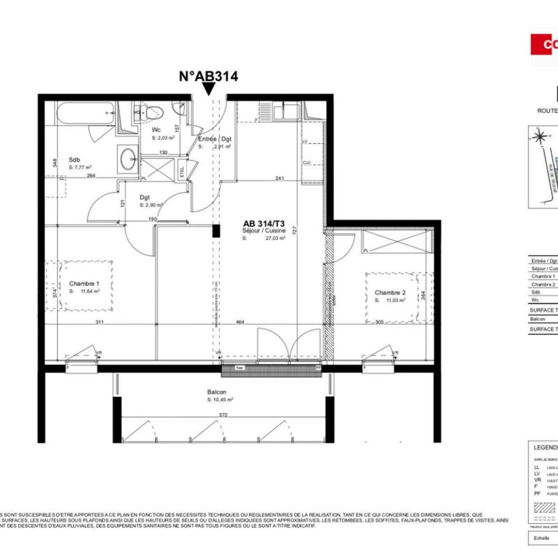 Location appartement  pièce TALENCE 65m² à 923.41€/mois - CDC Habitat