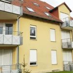 Attractive 1-room flat with balcony and fitted kitchen in Glauchau