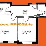 Miete 2 Schlafzimmer wohnung von 60 m² in Zwickau